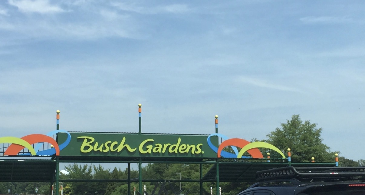 Busch Gardens sign in Tampa