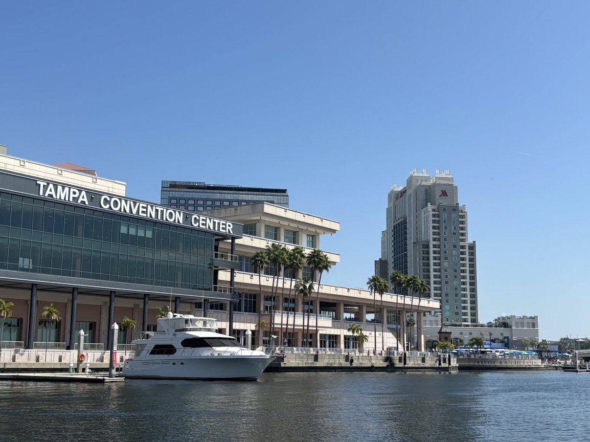 The Tampa Convention Center on the downtown Tampa waterfront, photographed by Attorney Ron Frey.