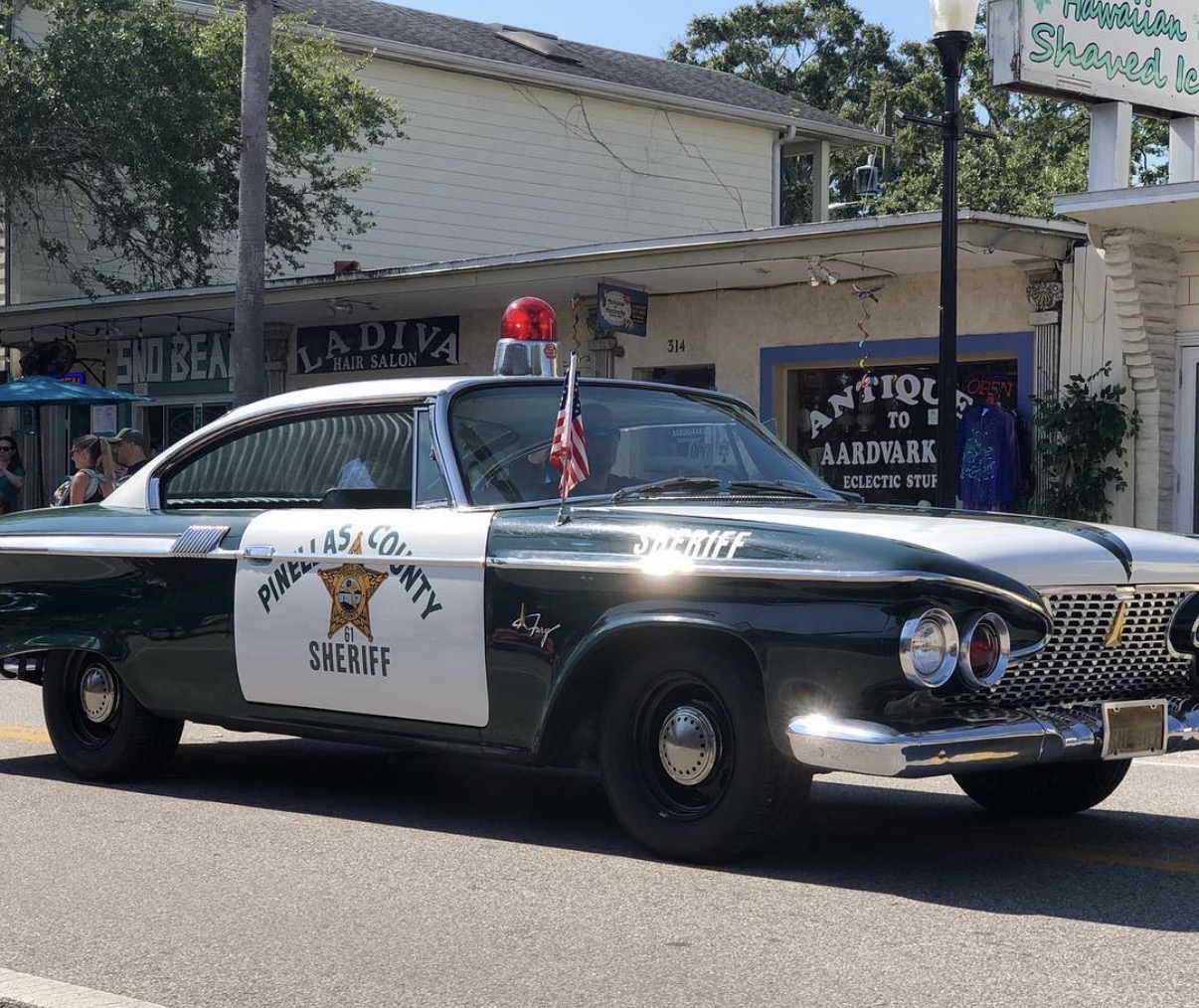 Vintage Pinellas County Sheriff's Office patrol car